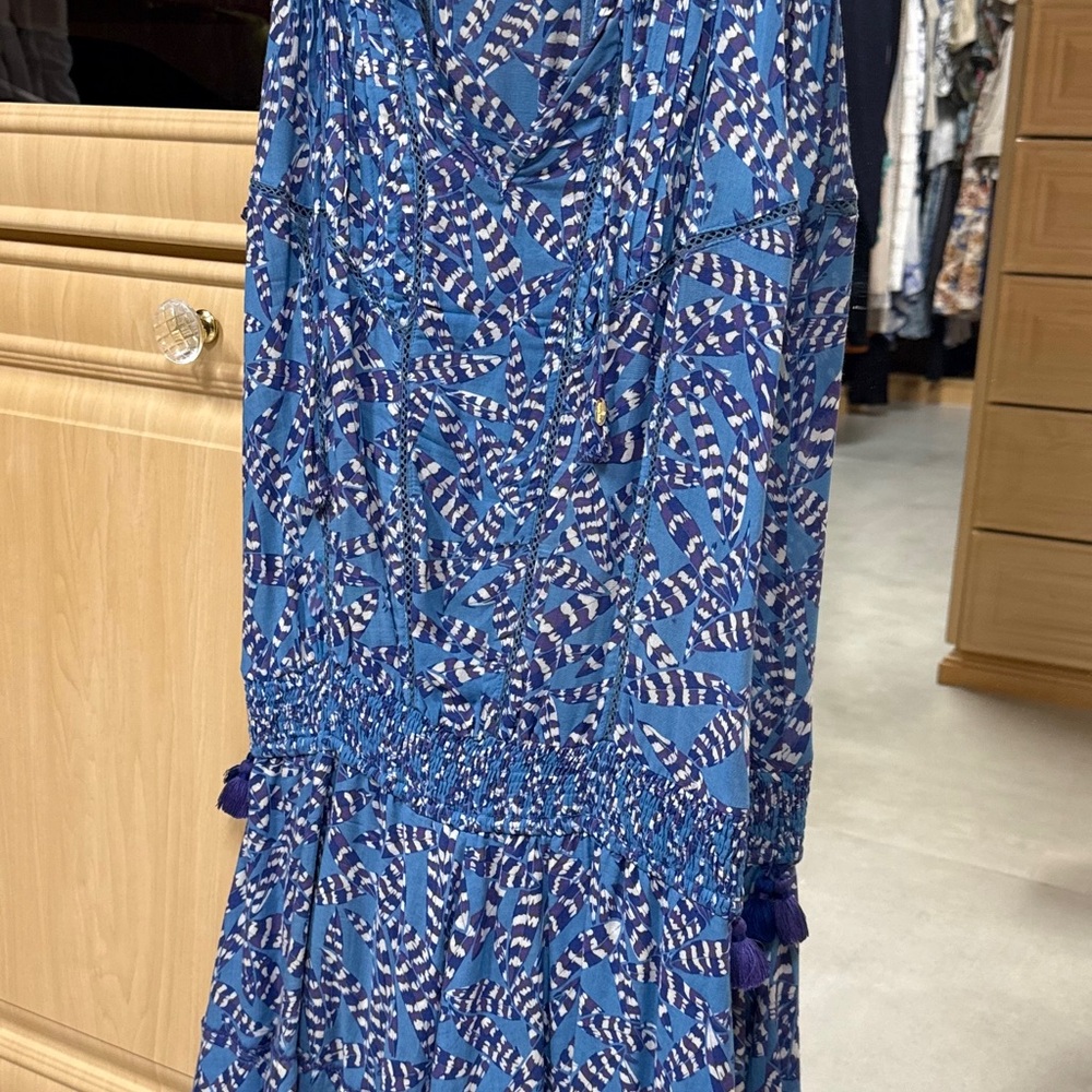 Poupette Blue Patterned Women's Dress